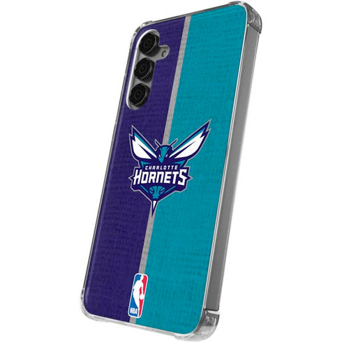 NBA Charlotte Hornets Canvas Galaxy S24 Plus Clear Case